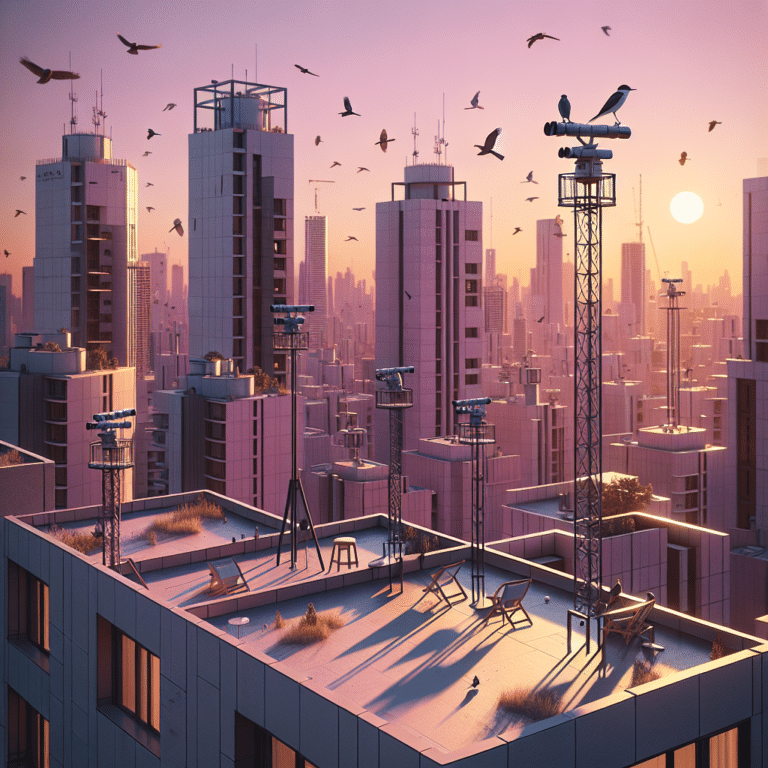 Urban Rooftops for Birdwatching