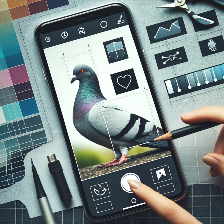 Editing Pigeon Photos on Mobile