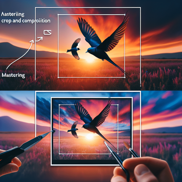 Mastering Crop and Composition in Bird Photo Editing