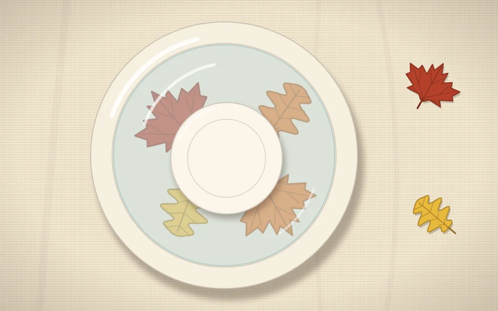 A shallow dish of clear liquid with leaves resting in it and a small plate holding them under the surface